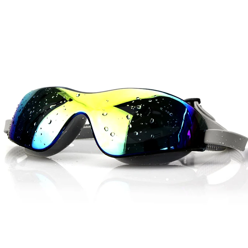 Large Frame Swimming Goggles Plating Swimming Glasses Anti-fog Waterproof UV Protection Professional Swim Glasses for Men Women