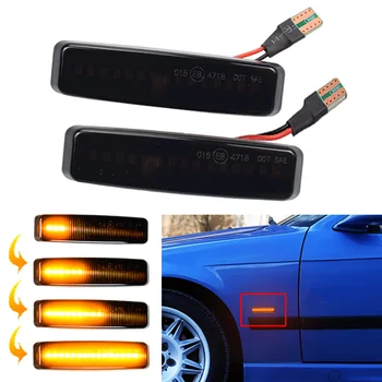 

LED Flowing Water Blinker Side Marker Fender Light Dynamic Turn Signal Light For BMW 5 Series E39 1995-2003 M5