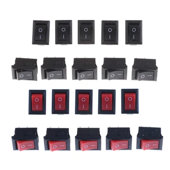 

10 pcs/lot KCD1 15*10mm 2PIN Boat Rocker Switch SPST Snap-in on off Micro switch Position 3A/250V Mini