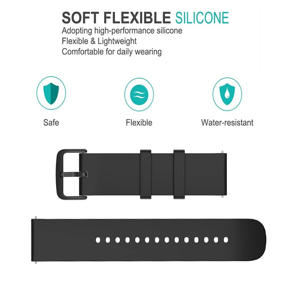 FTRONGRT Cinturino In Silicone Per Amazfit GTS 4 Mini - Sostituzione Morbida E Traspirante - Sgancio Rapido - 2