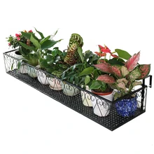 Балконная Цветочная стойка Висячие подвесные полки для помещения на открытом воздухе зеленая Луо декоративная рамка для цветочного горшка