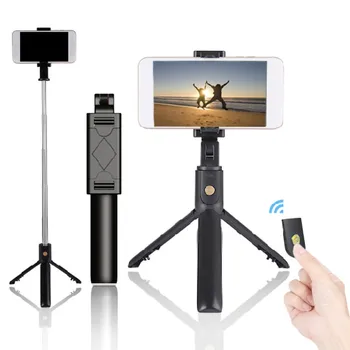 

Bluetooth Selfie Stick Extendable Selfie Stick Tripod with Wireless Remote for iPhone X/XR/ 8/8Plus Galaxy S9/S9 Plus/S8