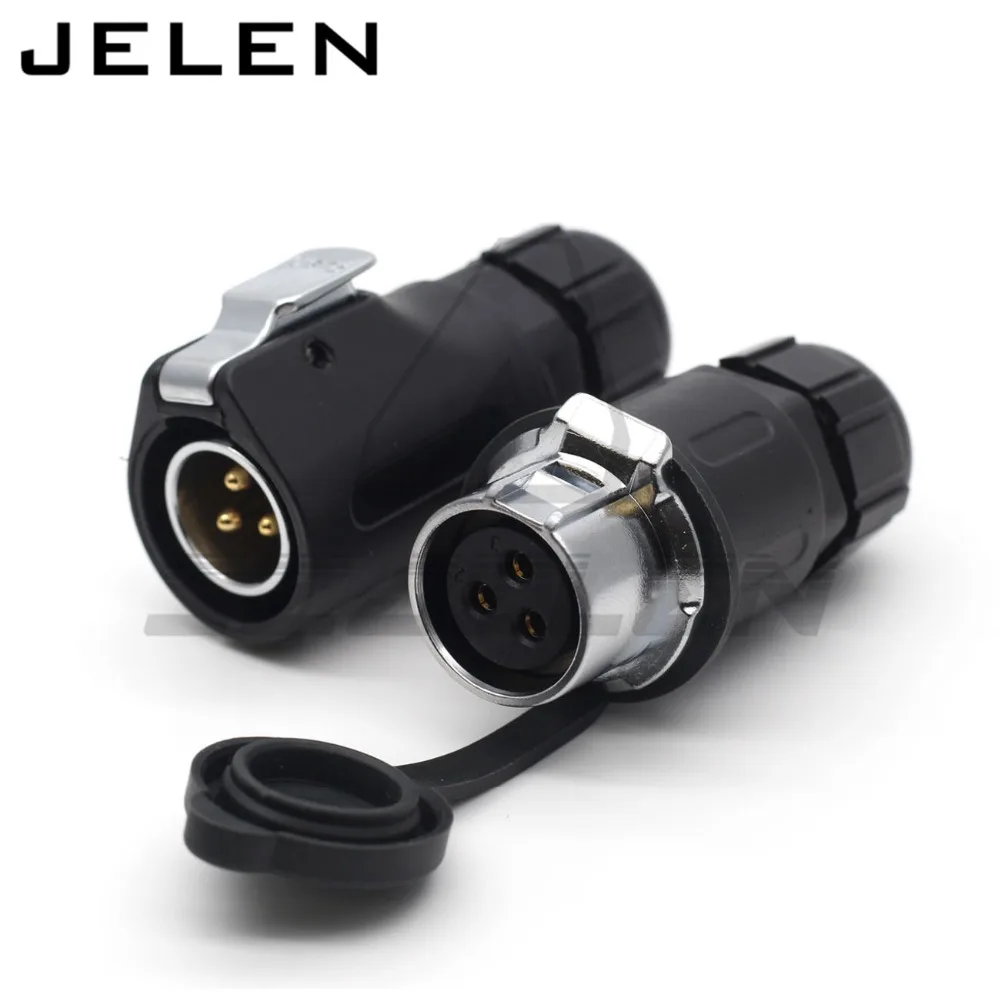 Description Picture 5 of itemXHE20, IP67 2/3/4/5/6/7/8/9/10/12pin Waterproof conector, Docking power cable connector male and female,Automotive Connectors