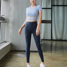 Комплект из 2 предметов, тренировочная одежда для женщин, спортивный бюстгальтер и леггинсы, спортивная одежда, Женская Спортивная одежда для спортивной йоги