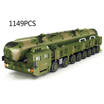 

modern military china df-41 Intercontinental strategic nuclear missile vehicle block ww2 army figures batisbricks bricks toys