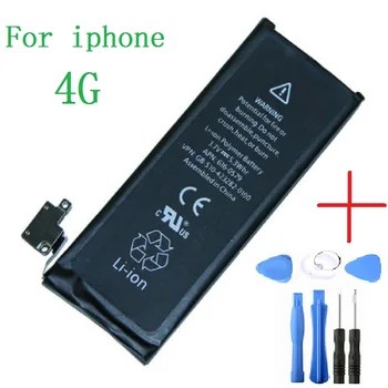 

Mobile Phone Battery For iPhone 4 4G Real Capacity 1420mAh 3.8V battery for iphone 4 4G With Repair Tools Kit
