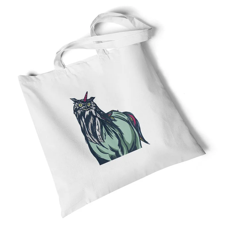 Оригинальная модная Экологичная Женская парусиновая сумка с животным принтом, повседневная сумка, школьные студенческие сумочки, сумка через плечо, сумки для покупок