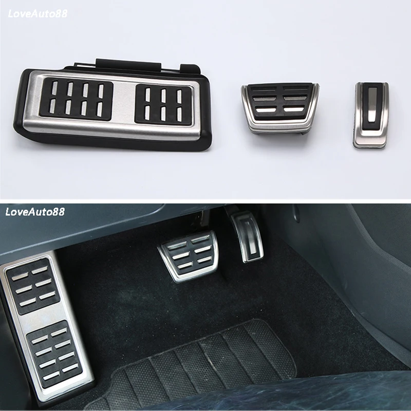

Stainless Steel Foot Fuel Brake Pedal Clutch Pedals Cover For Volkswagen VW Touran 2016 2017 2018 2019 Car Accessories