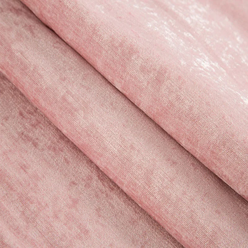 Pink Cloth Современные высококачественные синие кофейные бежевые розовые занавески для гостиной спальни шенилловая ткань чистый цвет затемненные шторы Cortinas D3 - Цвет: Pink Cloth