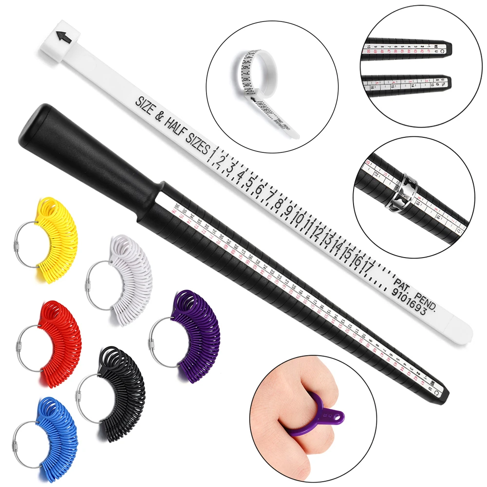 Jewelry Tools Professional Gauge Mandrel Stick Finger Ruler Ring ...