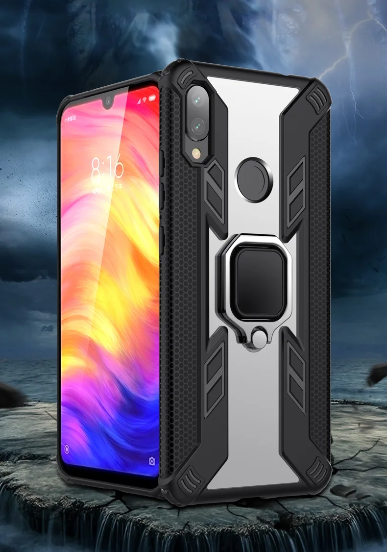 Кольцо Броня чехол для redmi note 8 pro Чехол магнитный автомобильный ...