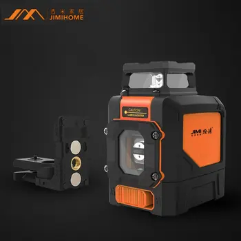 

[New] JIMI IP54 5 Line Laser Level Red Light Automatic Balance Function High Precision Wire Line Projector with Magnetic Bracket