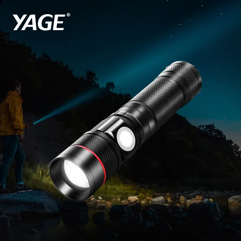 Алюминиевый светодиодный фонарик YAGE T6 масштабируемый фонарь высокой мощности