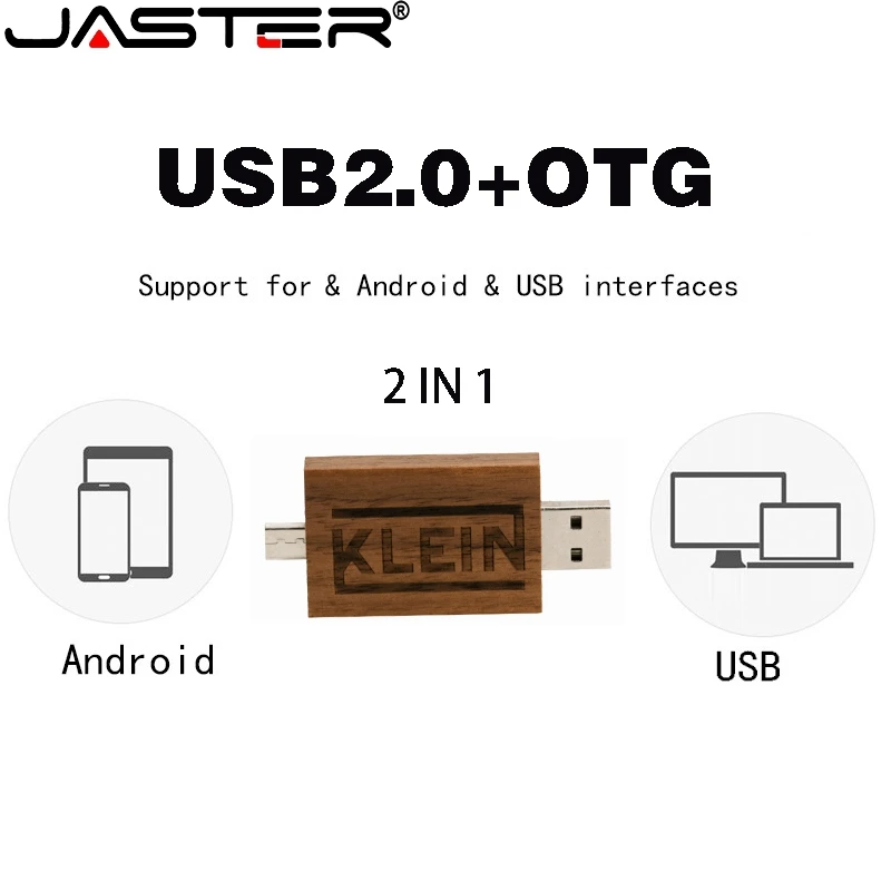 JASTER деревянный USB флеш-накопитель OTG U диск смарт-накопитель подходит для телефона и ПК USB 2,0 Флешка 128 ГБ 32 ГБ 64 Гб карта памяти