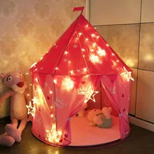 Детская палатка для помещений и улицы, портативные Игрушки для мальчиков и девочек, игровой домик, замок, детские подарки, игрушечная палатка, доступны два цвета