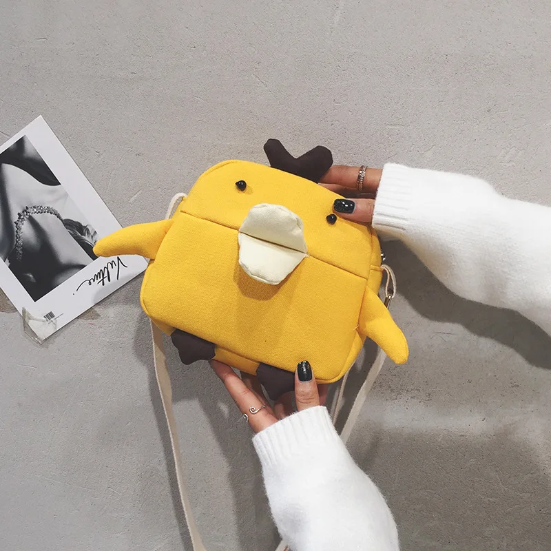 

Funny Mini Small Bag GIRL'S 2019 Summer New Style Cute Canvas Crossbody Bag Honey Disco Dancing Bag