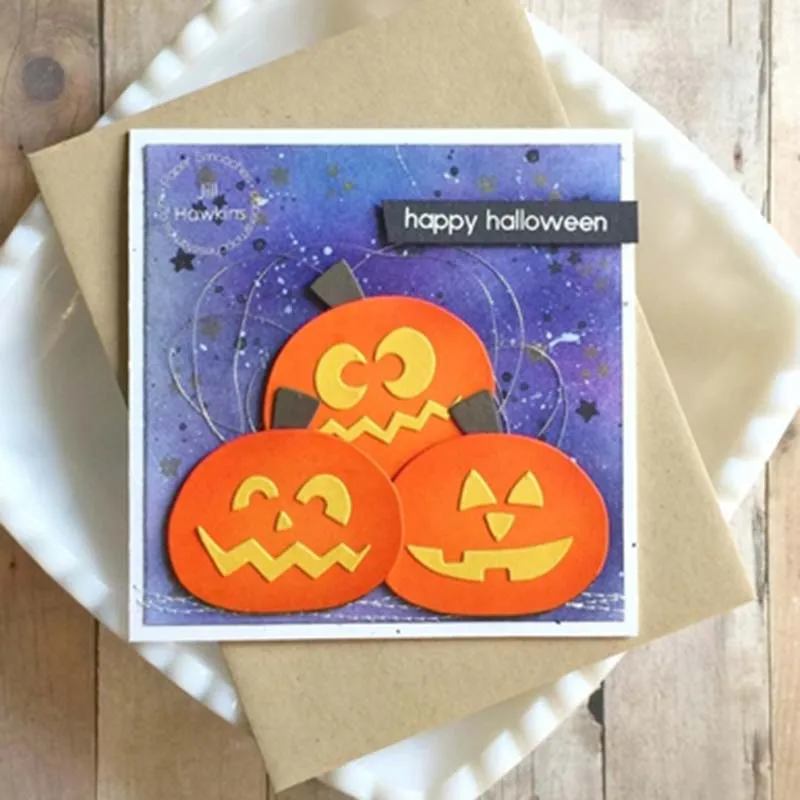 

Halloween pumpkin face Metal Cutting Dies for Scrapbooking Photo Album Decorative Embossing Paper Card Crafts Die Cut 2019