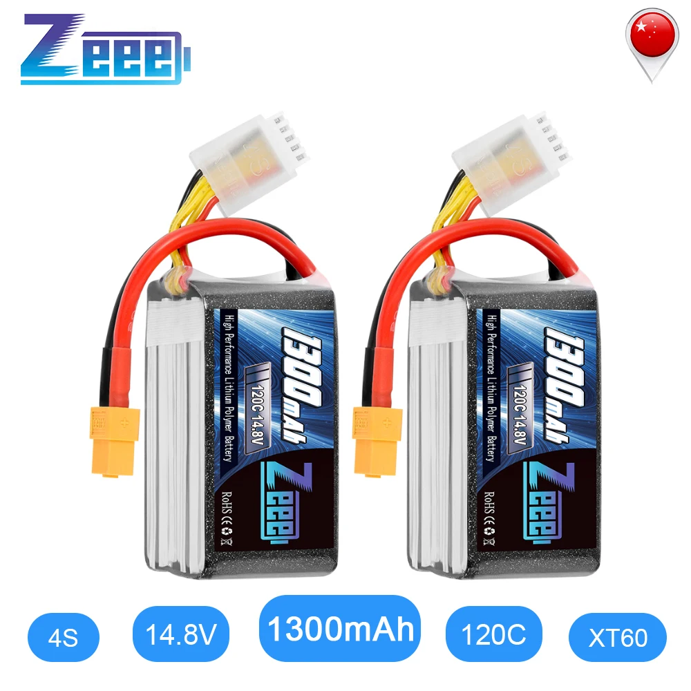 Аккумулятор Zeee Lipo 14 8 в 120C 1300 мАч 2 блока фотографическая батарея с разъемом XT60 для