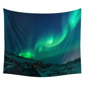 

2020 Aurora Borealis Tapestry Wall Hangings Throw Decoration Boho Home Picnic Mat Beach Towel Square Colorful Sofa/Bed Cover
