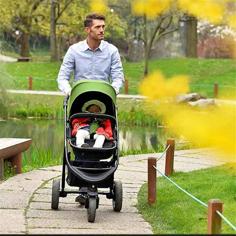 

Three Wheels Baby Stroller 2 in 1 Light Folding Push Cart Portable Trolley Umbrella Pushchair Buggy Jogger Travel System For Kid