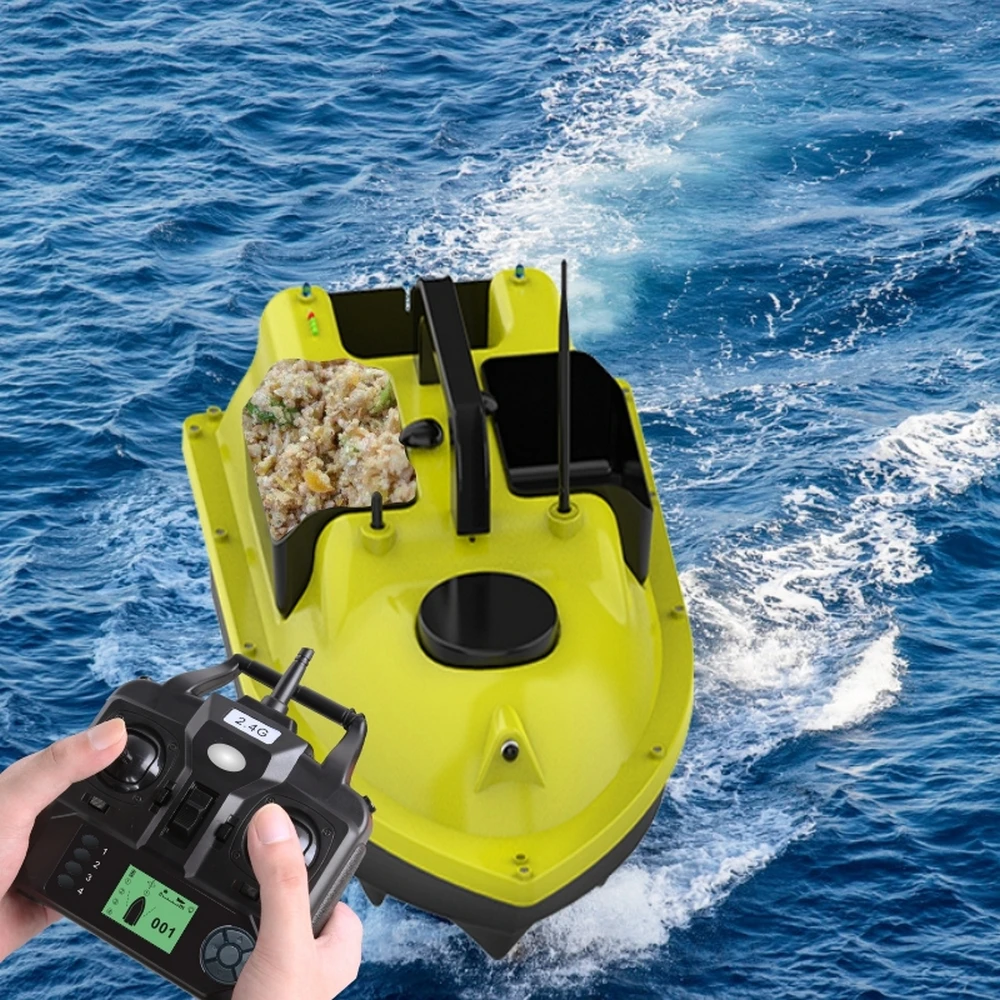 US $150.00 GPS Smart Return Fish Finder RC Fishing Boat Cruise GPS Positioning 500M Independentt Control 3 Hoppers LCD Screen RC Bait Boat
