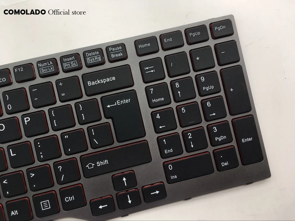 Us-teclado Portátil Internacional para Fujistu Celsius H730 H760 H770 Series com Quadro Eua Layout Teclado de substituição - Imagem 3