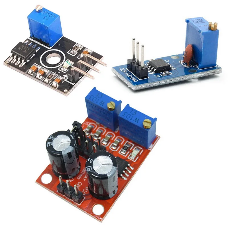 

NE555 Frequency Duty Cycle Adjustable Module 5V-12V Signal Generator