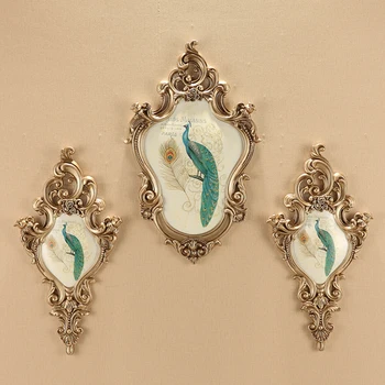 

European Resin Wall Mural Ornaments Home Livingroom Background Wall Sticker Decoration Hotel Office Corridor Wall Hanging Crafts