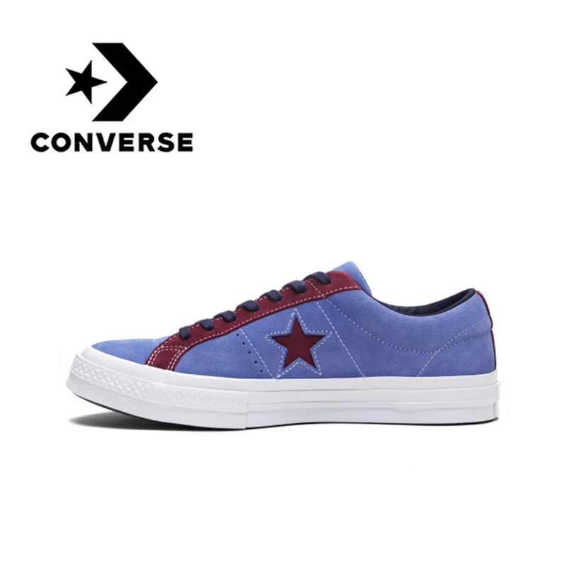 Converse One Star унисекс обувь для скейтбординга Спорт для мужчин и женщин легкие удобные износостойкие парусиновые кроссовки 161613C
