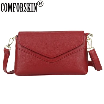

COMFORSKIN Women Messenger Bag Luxury Brand Cowhide Leather Female Handbags New Arrivals Fashion Style Ladies Cross-body Bags