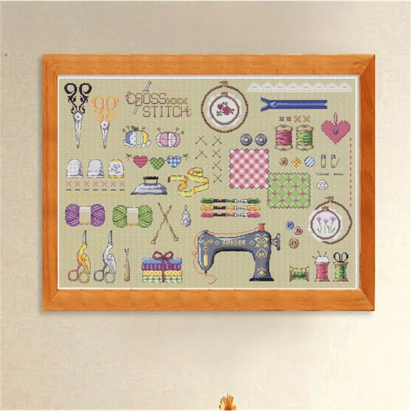 G153 Stich Cross Stitch Kits Craft Packages Cotton Fabric Floss Counted New Designs Needlework