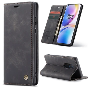 

Oneplus 8 Pro Case Magnetic Leather Case For Oneplus 7 Pro Oneplus 8 Card Wallet Holder One Plus 7 8 Seven Eight Flip Phone Case