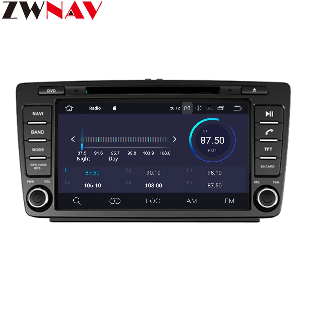 PX6 4+ 64 Android 9,0 автомобильный DVD стерео Мультимедиа для Skoda Octavia A7 2008- радио gps Аудио Видео Стерео головное устройство карта БТ