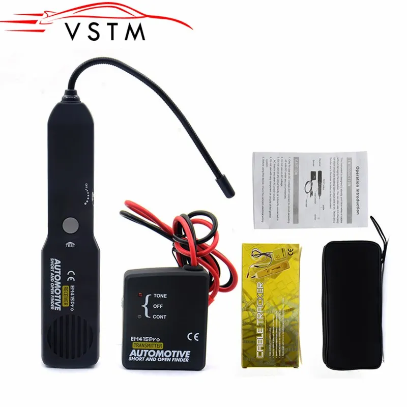 Automotive Cable Wire Tracker w/ 7" Flexible Probe & Power Surge Protection Automotive Cable Wire Tracker w/ 7" Flexible Probe & Power Surge Protection
