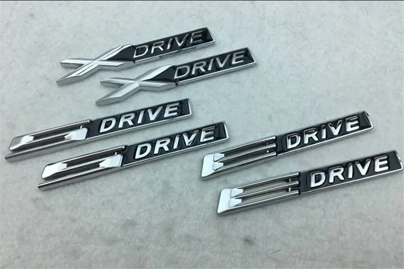 50 шт. 9,5 см* 1,5 см металлическая, для машины X DRIVE EDRIVE SDRIVE Эмблема для задней задний значок автомобиля стикер кузова боковые логотипы