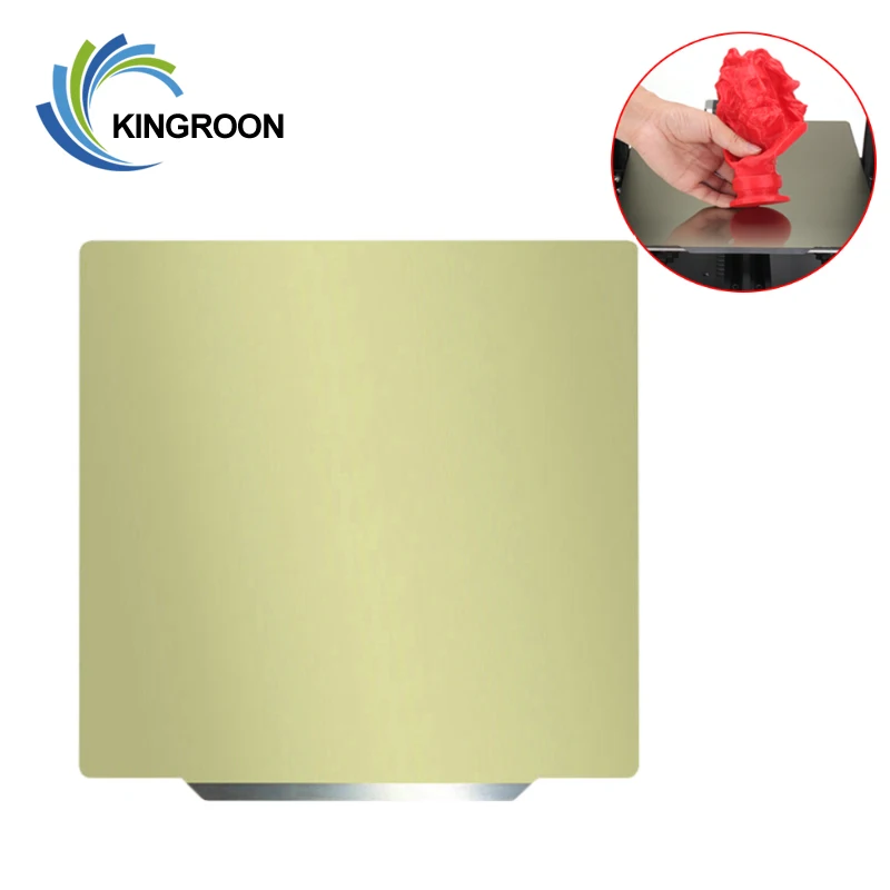

KINGROON Removal Spring Steel Sheet Pre-applied PEI Flex Magnetic Base for CR10 pei sheet 3d Printer Heatbed Hot Bed Sticker