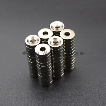 

10 Disc Mini 10x3mm with Bore 3mm N35 Rare Earth Strong Neodymium Magnet Bulk Super Strong Round Shape Magnets