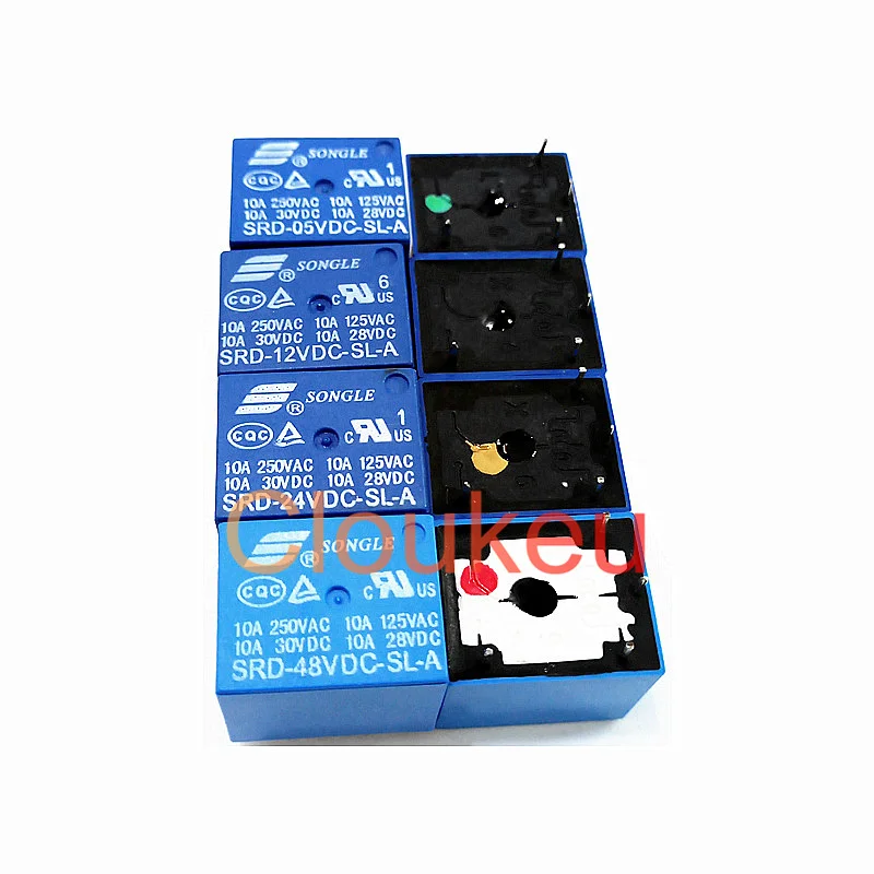 Реле DIP4 SRD- 05VDC 12VDC 24VDC 48VDC-SL-A 5V 12V 24V 48V 10A | Обустройство дома
