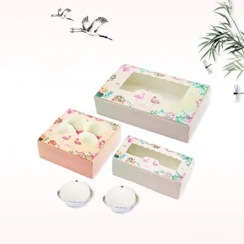 

13.5X7X5cm/13.5X13.5X5cm/21.5x13.5x5cm new style 10pcs cute flamingos for box and cake /mooncake /Snowseductive wedding gift