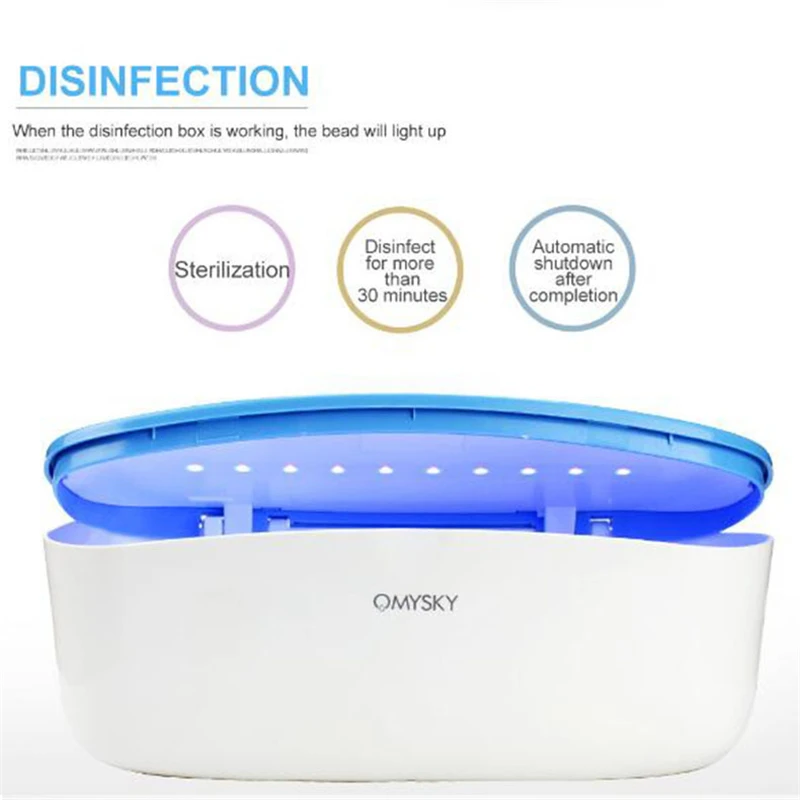Portable UVC Ultraviolet Sterilization Disinfection Box USB Appliance Intelligent Sensor Switch for beauty hairdressing nails |