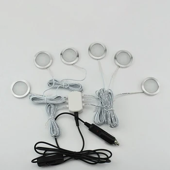 

6PCS 12V Interior RV Lighting Boat Camping Trailer Lights LED Spot Light Trailer Lights Camping Caravan Lights