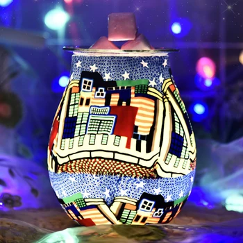 

Car Aroma Lamp Normal Switch British Norms Oil Night Light Aroma Lamps Aromatherapy Lamp Interesting Pattern Home Accessories