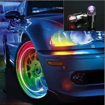

2/4 pcs Led Flash Tire Wheel Valve Cap Light For Car Bike Bicycle Motorcycle