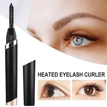

USB Rechargeable Electric Heated Eyelash Curler Long-Lasting Electric Ironing Eyelash Curler Makeup Curling For Beauty Makeup