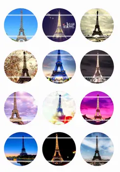 

Handmade Colorful picture Round Glass Cabochons Refrigerator magnet for Necklace Decoration and Phone Chain Accessaries387