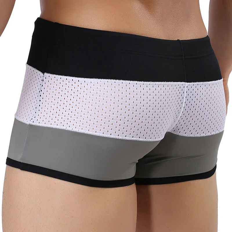 Men  Beach Shorts Mesh Breathable Board Shorts Surfing Water Short Pants Patchwork Swimsuit 5