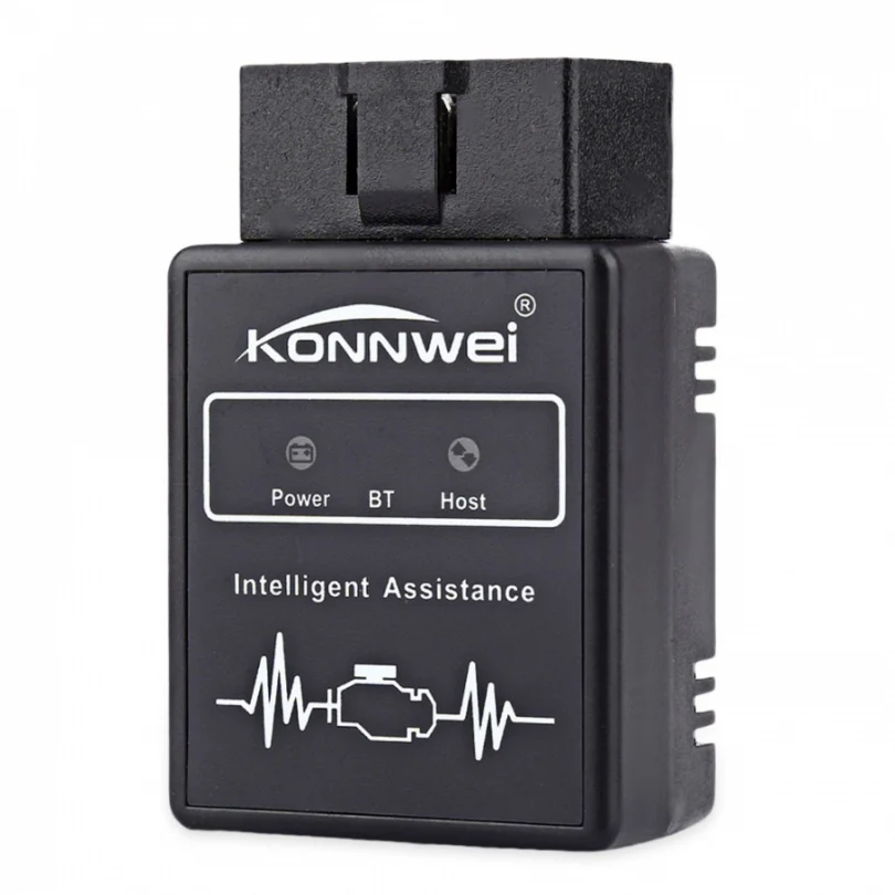 Автомобильный сканер KONNWEI KW912 считыватель кодов Bluetooth OBDII адаптер сканирующий
