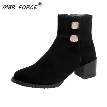 

MBR FORCE 2020 Fashion New Woman Boots Woman Shoes Ladies Thick Ankle Boots Women Platform Rubber Shoes Snow Boots jmi8 Sexy