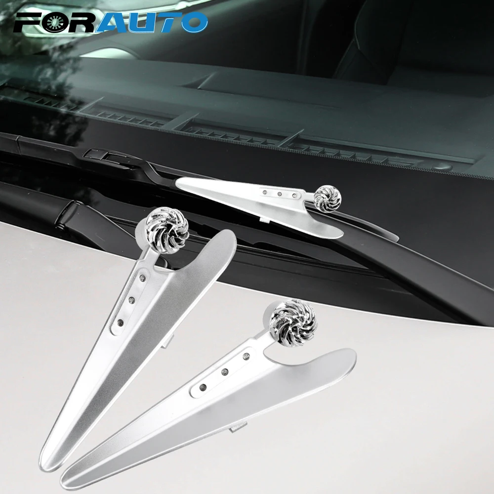 

FORAUTO 2pcs Durable Windshield Wiper Wiper Holder Wiper Pressurizer Wiper Decorative Lights Decorative Lamp Car Accessories