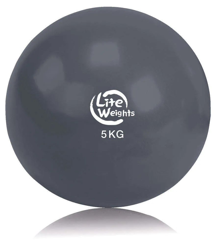 Медбол Lite Weights 1705LW, 5 кг, антрацит
